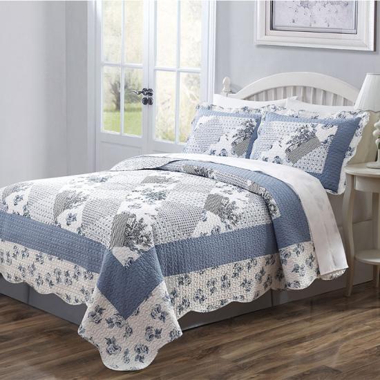 Predpraná sada prikrývok s potlačou patchwork cxmicrotex