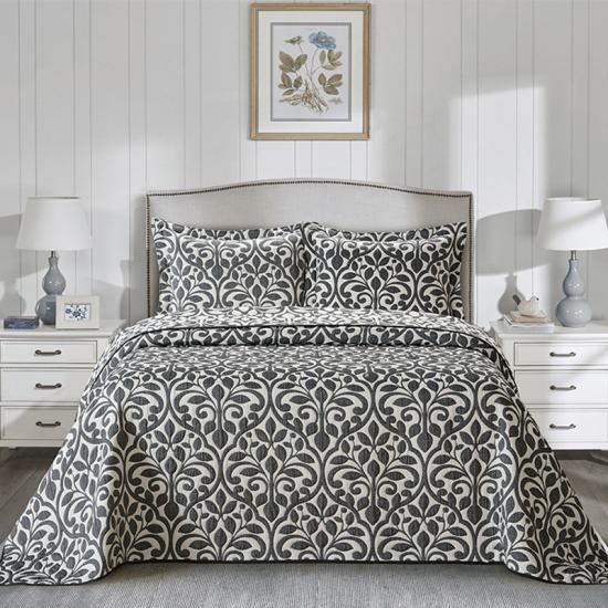 cxmicrotex Jacquard Weave Quilt 3PC súprava obliečok