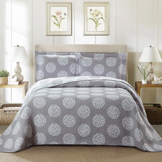 cxmicrotex Full Queen Grey Jacquard posteľná bielizeň