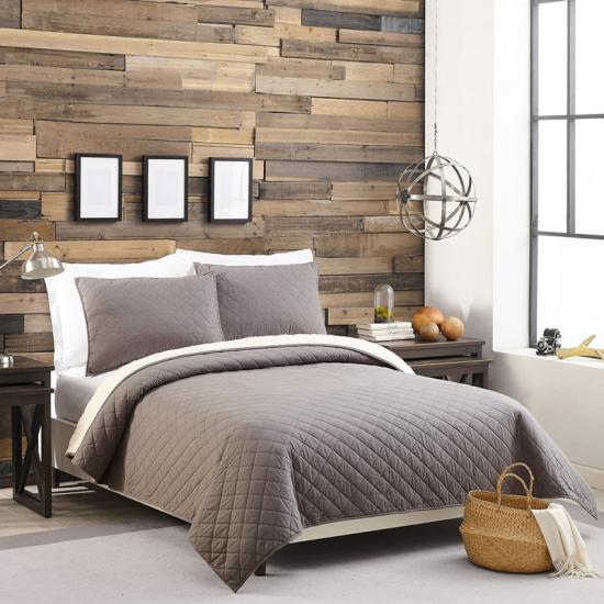 Masívna súprava posteľnej bielizne Diamond Quilted Sherpa