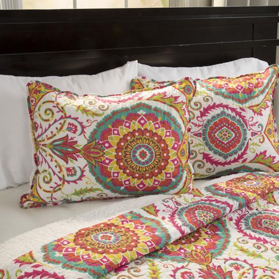 3-dielna sada reverzných prikrývok Patchwork Sherpa